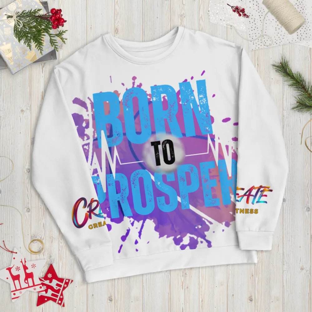 Born to Prosper Vibrant Visionary All-Over Print Sweatshirt product image (6)