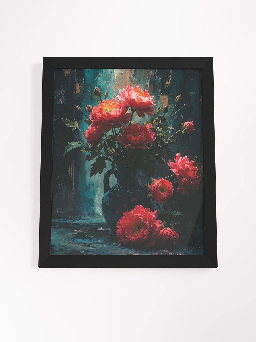 Vibrant Peony Vase Framed Print product image (21)