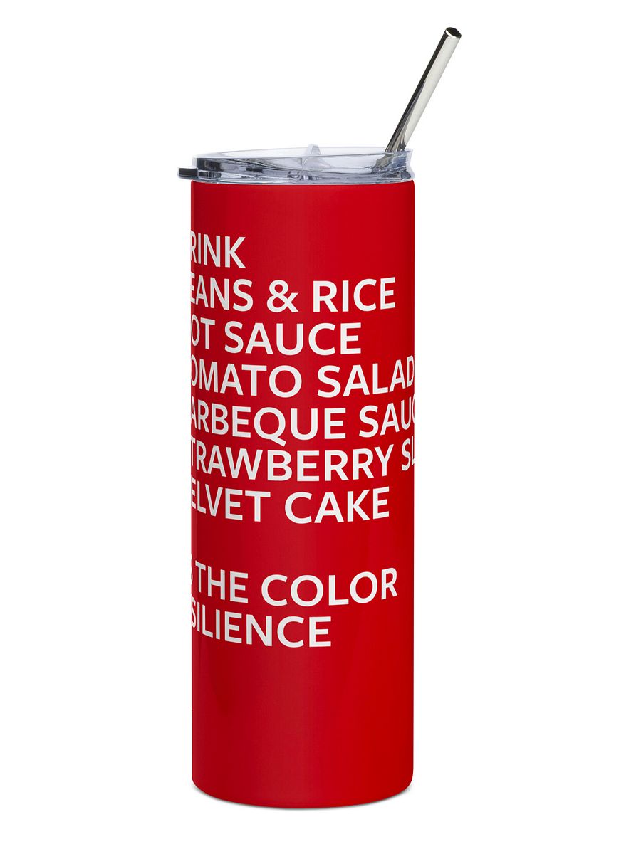 “Red is the Color of Resilience” Tumbler Image 3