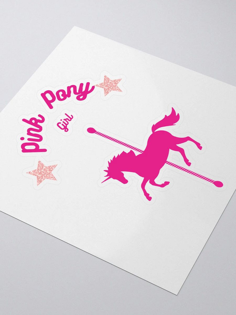 Pink Pony Kiss Cut Stickers product image (9)
