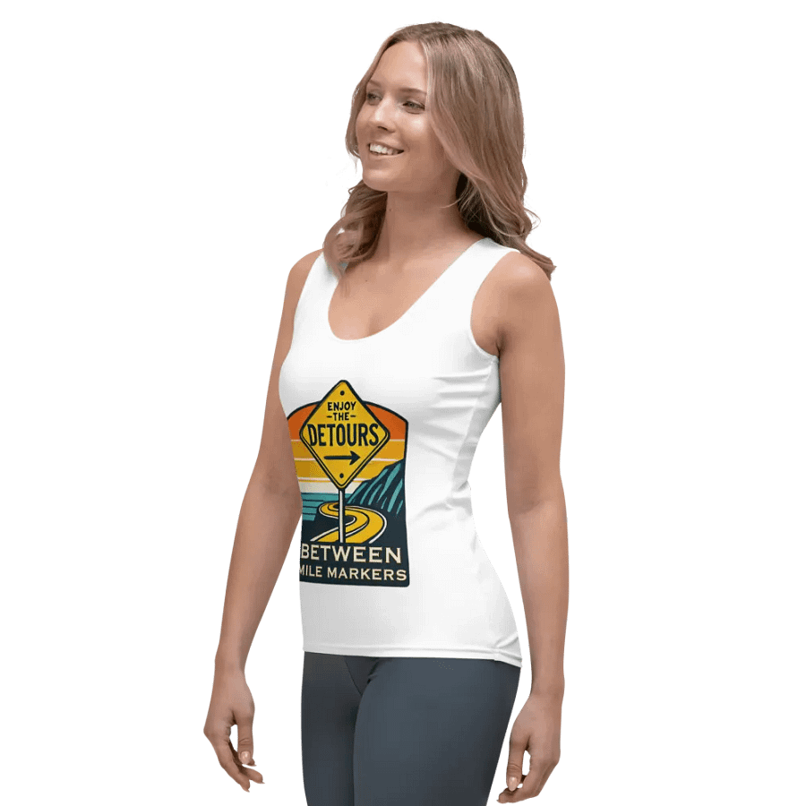 Enjoy The Detours Women's Tank Top - White product image (3)