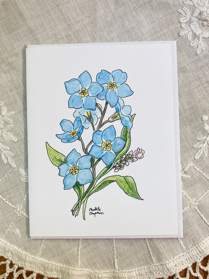 Flowers - Set of 5 A2 Notecards with Envelopes product image (2)