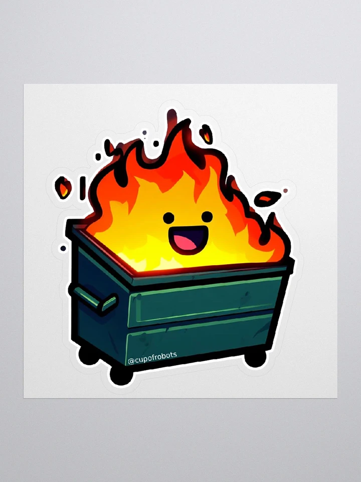 Happy Little Dumpster Fire Sticker product image (1)