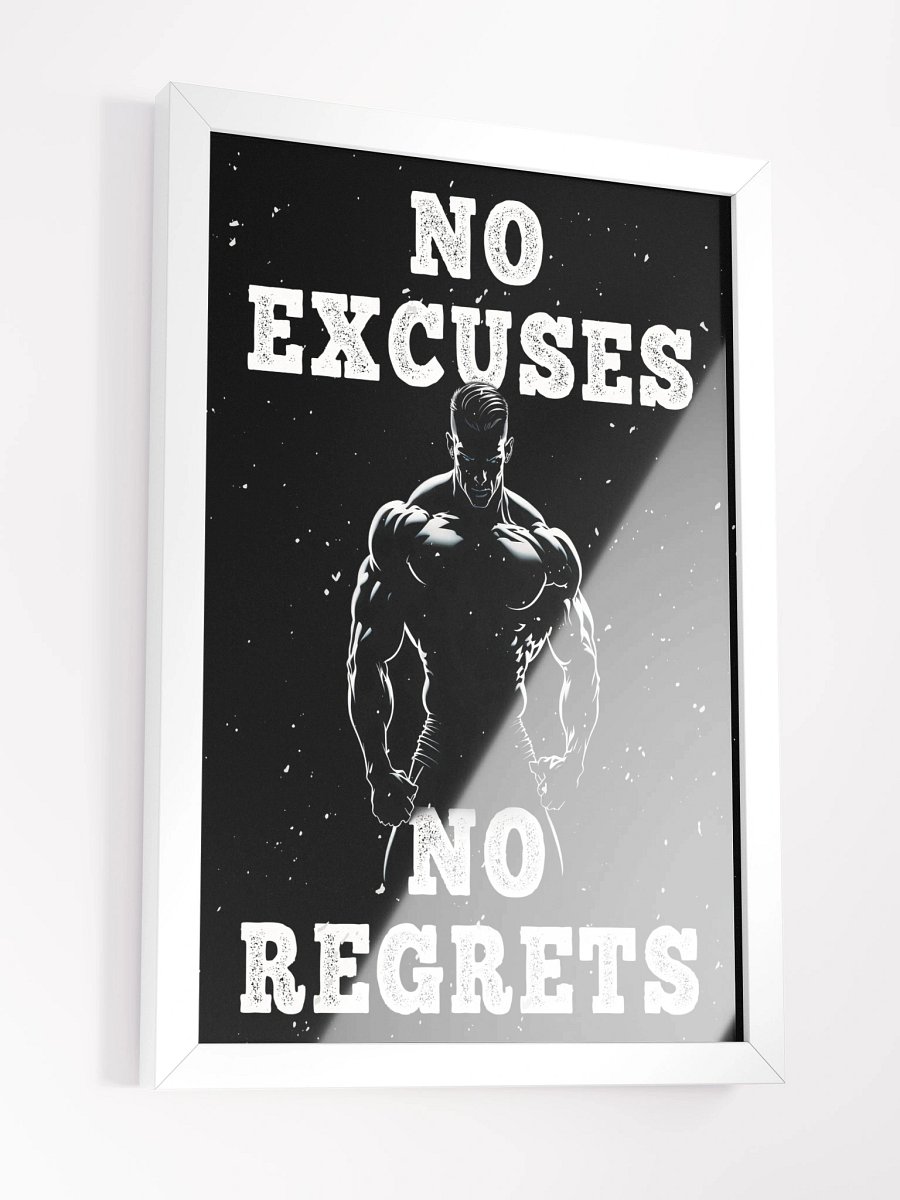 Fitness/Martial Arts Framed Poster - No Excuses product image (3)