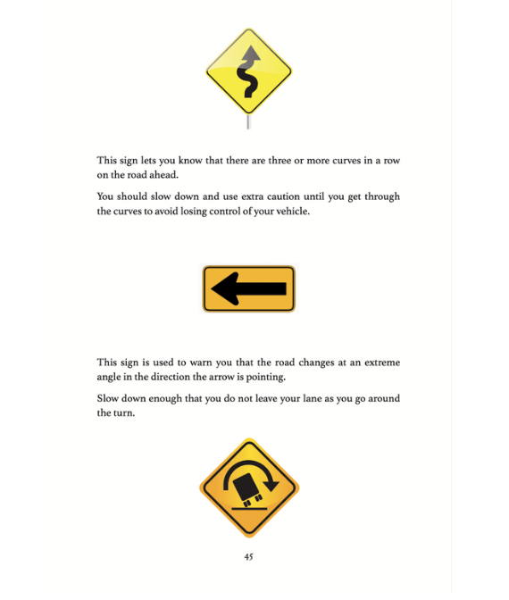 California Driver's Cheat Sheet product image (2)