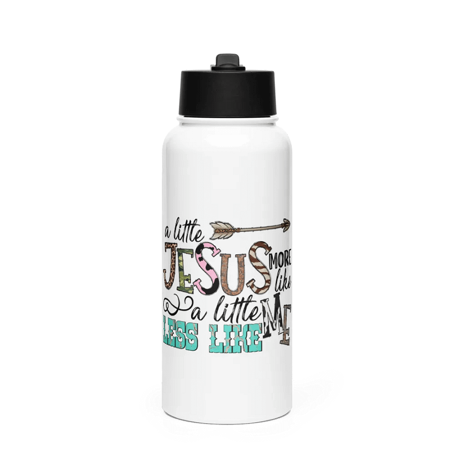 A Little More Like Jesus - Stainless Steel Sports Water Bottle product image (1)