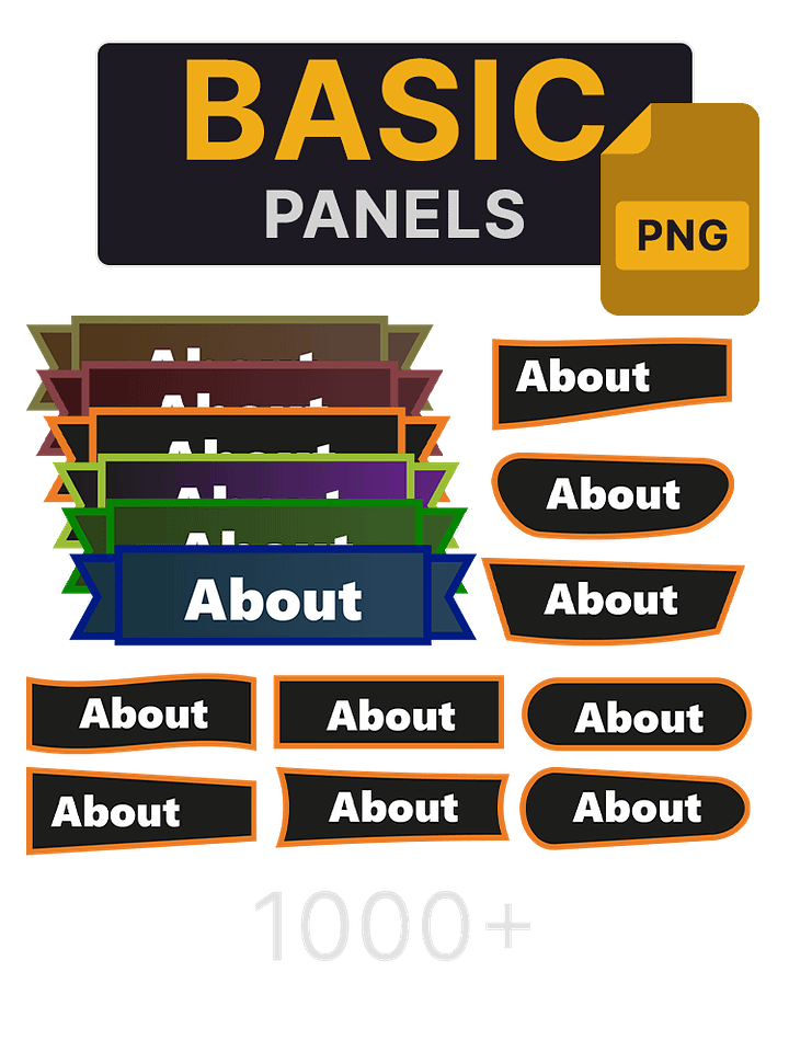 Basic Stream Panels (~1000) product image (1)