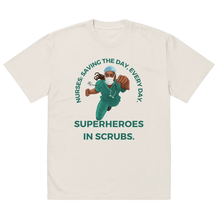 Superheroes in Scrubs Oversized Tee product image (17)