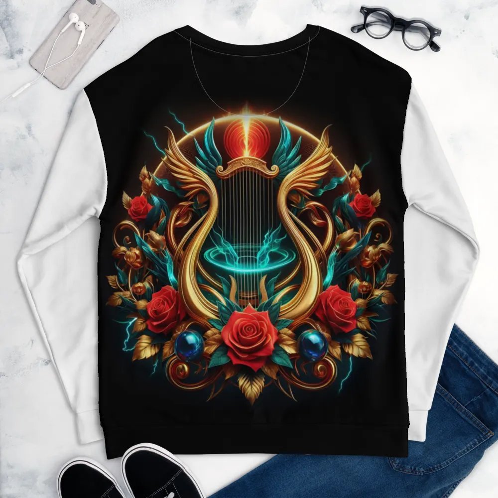 Mystical Golden Harp - Unisex Sweatshirt #20 product image (6)