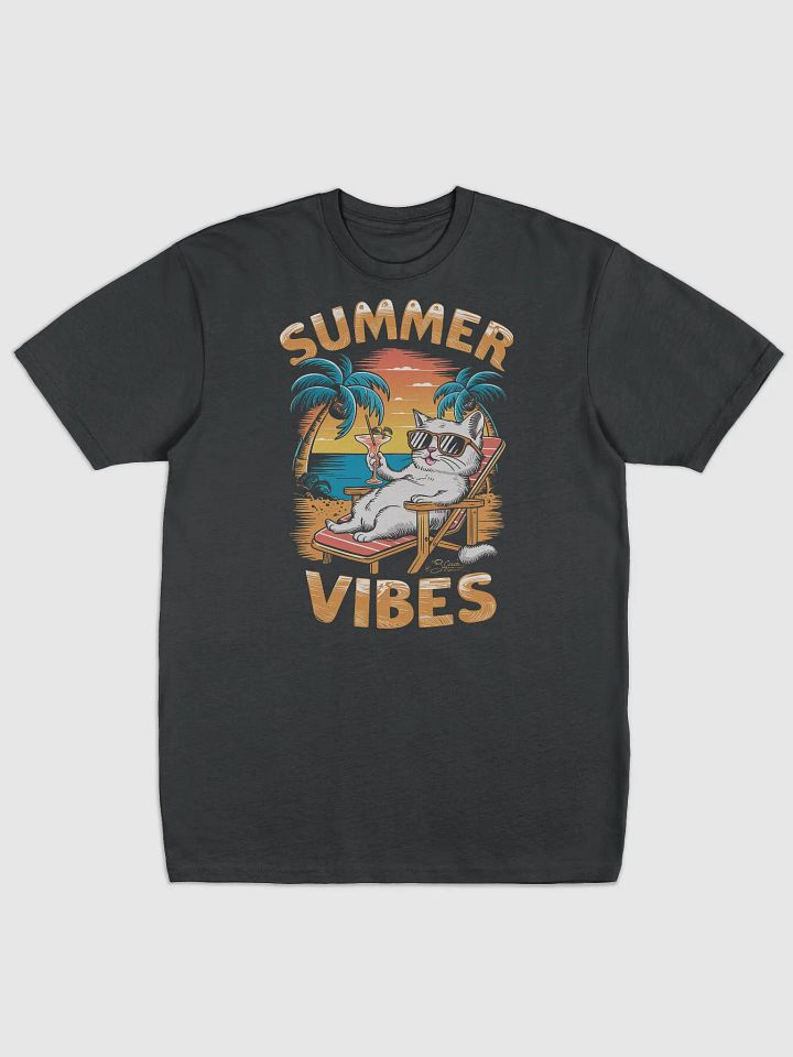Summer Vibes Black T-Shirt product image (1)