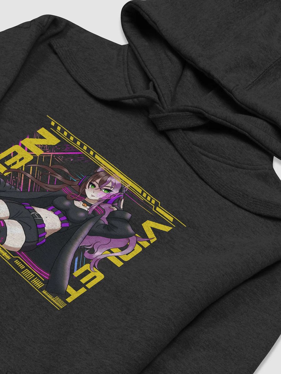 Violet Neko Cyberpunk Unisex Hoodie product image (8)