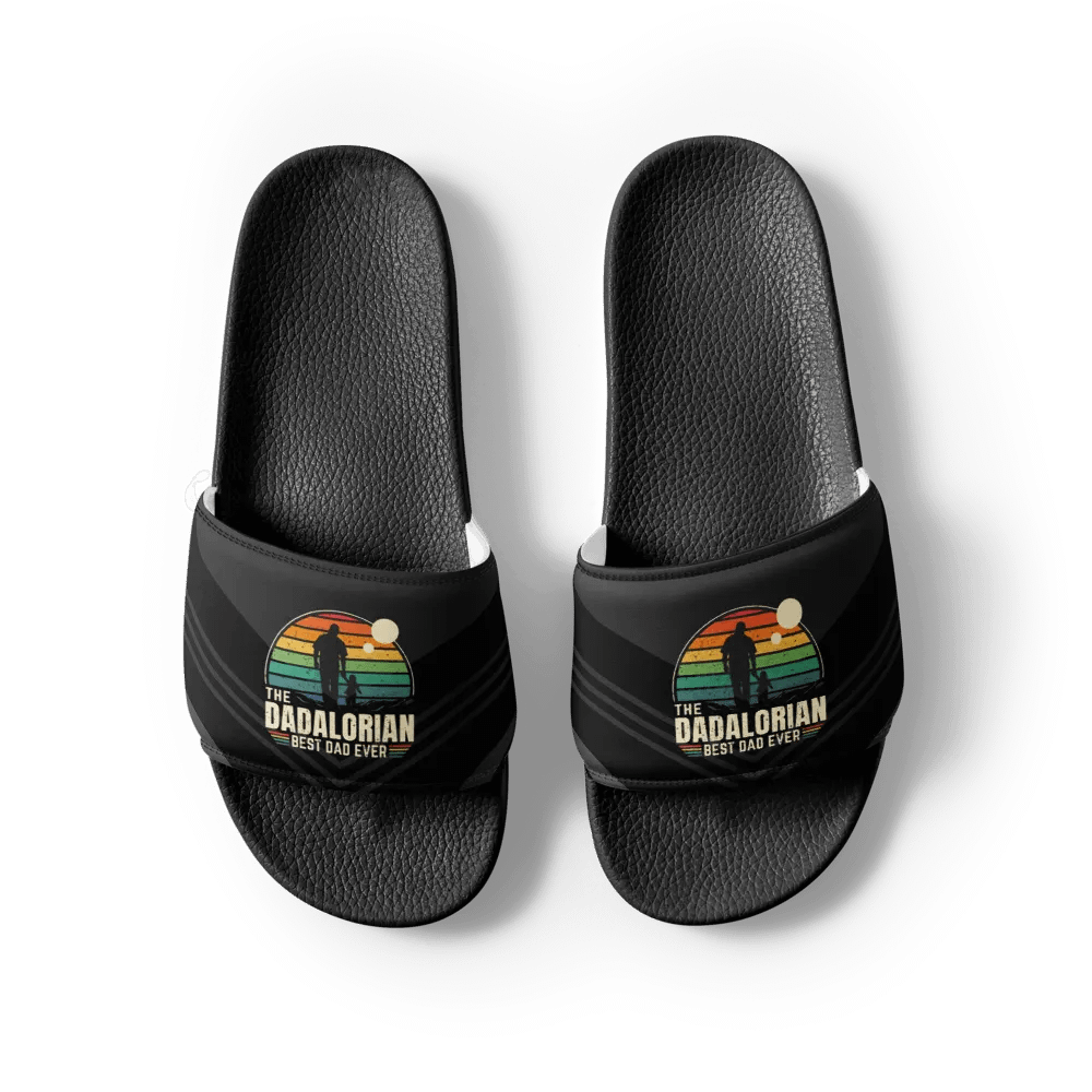 Sunset Dadalorian Best Dad Ever - Men's Slides product image (12)