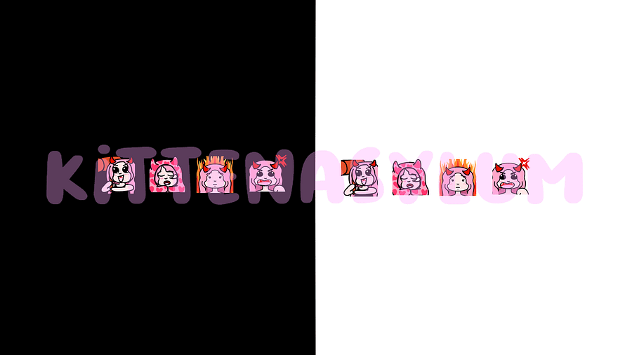 Pink Demon - 4 Static Emotes product image (1)
