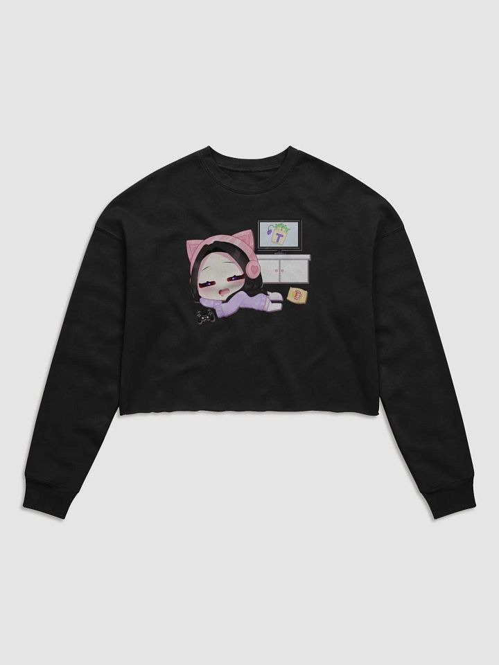 'Lazy Gamer' Chibi Cropped Sweater product image (2)