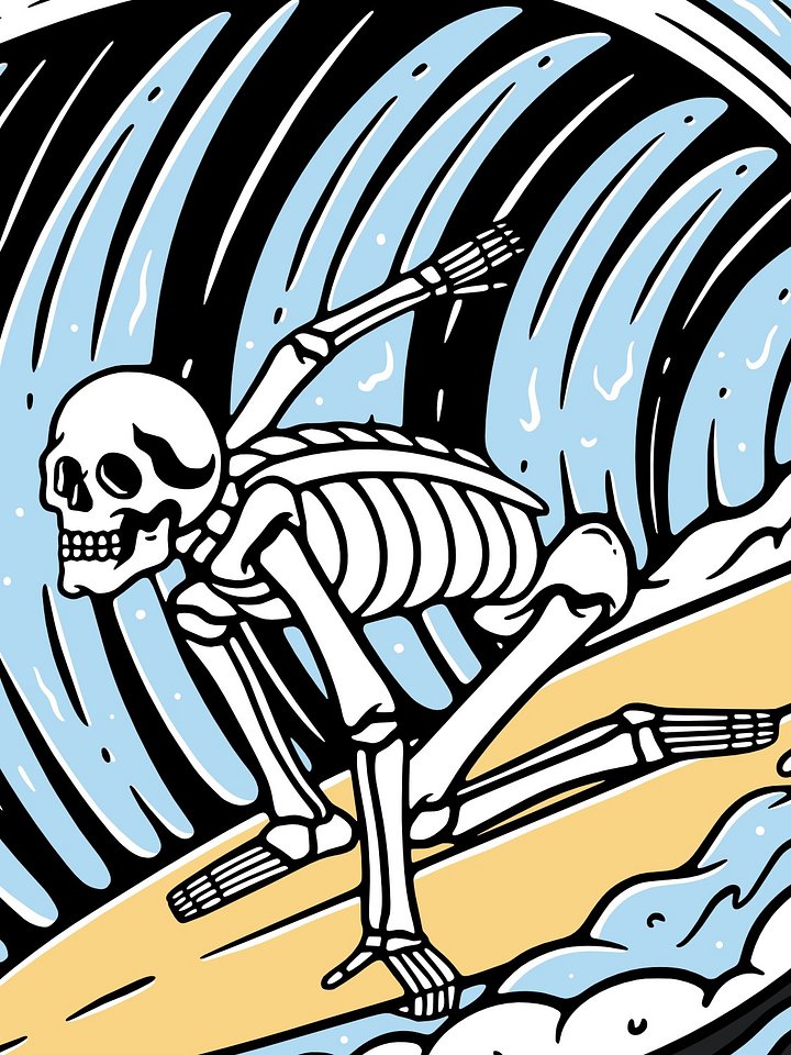 Surfing Skull product image (1)