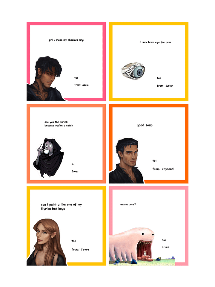 ACOTAR Valentines (digital download) product image (2)