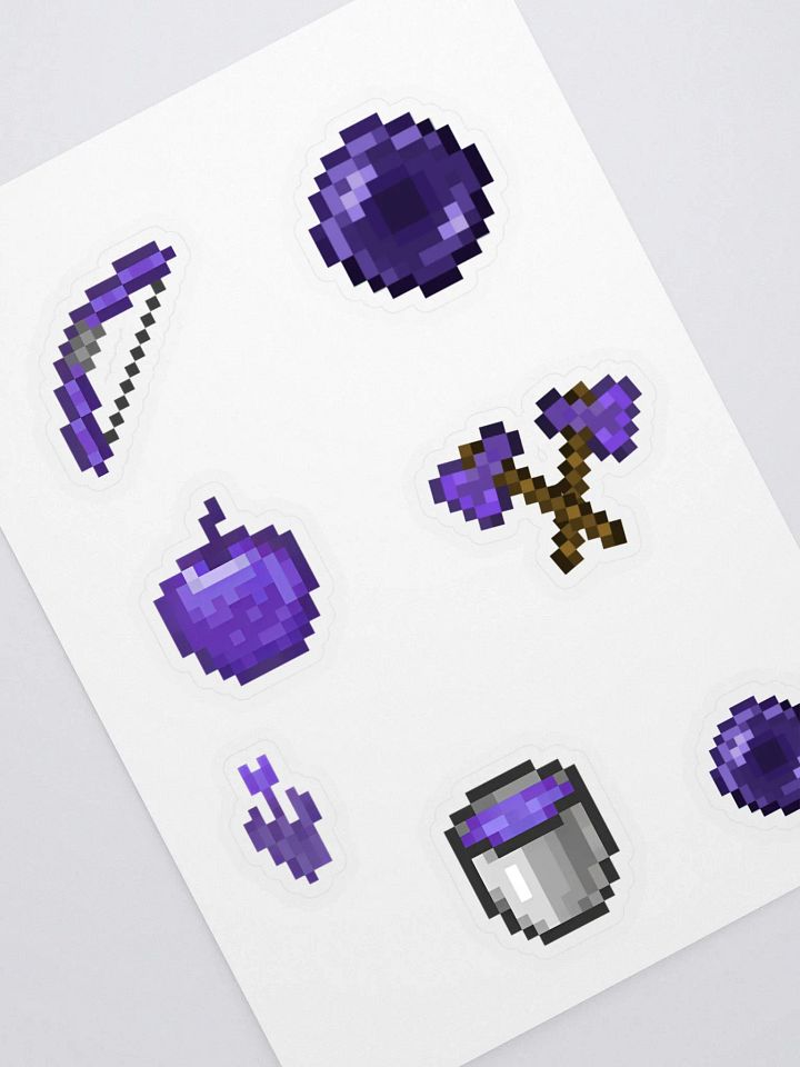 LaKitty101 Purple Inventory Sticker Sheet product image (1)