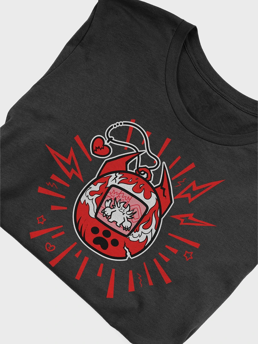 Heartbreaker Virtual Meow // T-Shirt - Black and Red - Dark Mode product image (5)