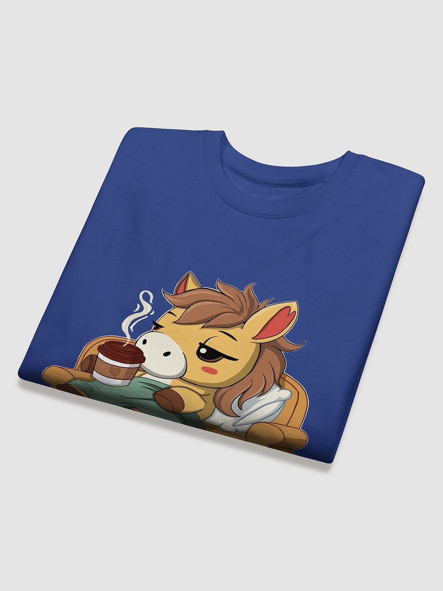 Cozy Waffles | Plush Horse in Blanket with Coffee | Relatable Introvert Tee product image (4)