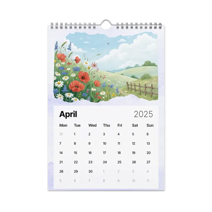 WATERCOLOR SEASONAL SCENES WALL CALENDAR 2025 product image (1)