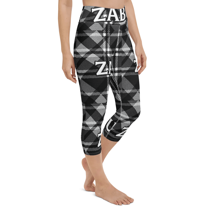 ZABU Checkered Yoga Capri Leggings product image (9)