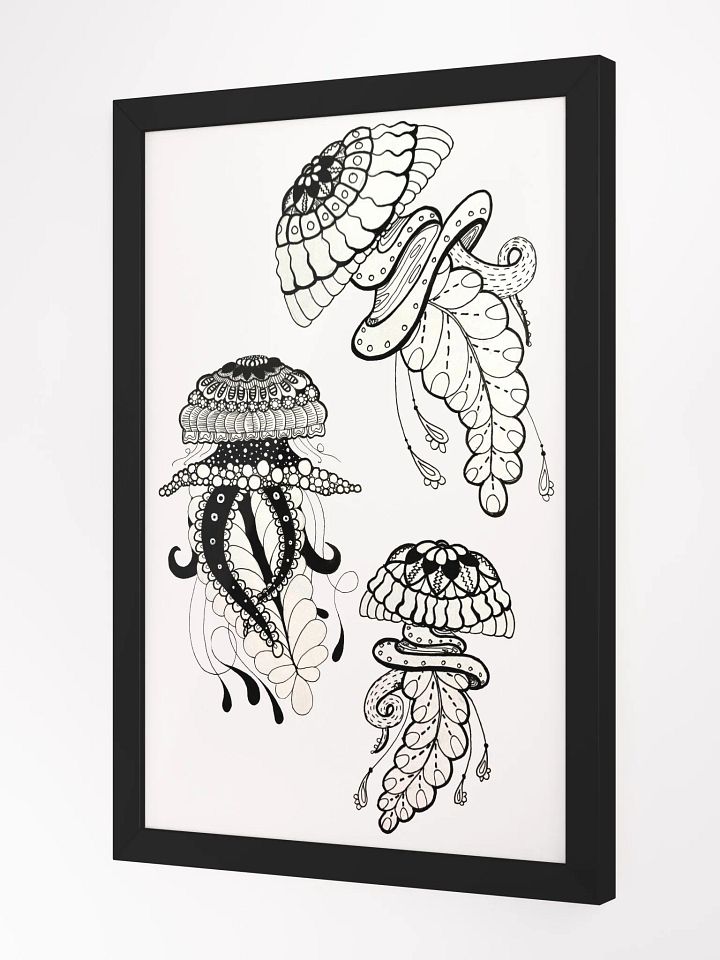 Mystical Jellyfish Trio Framed Poster product image (13)