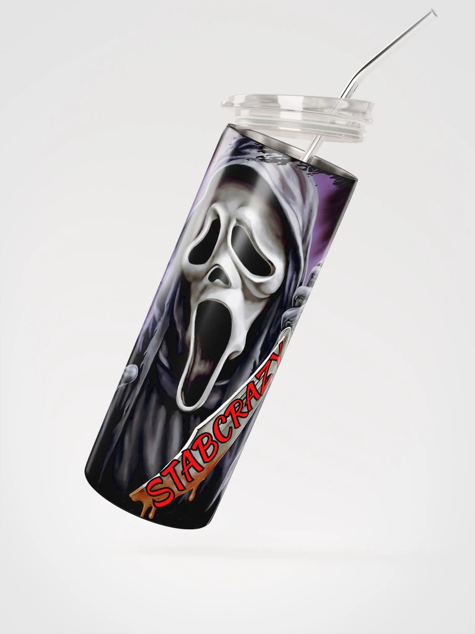 Stabcrazy Ghostface Stanless steel tumbler product image (2)