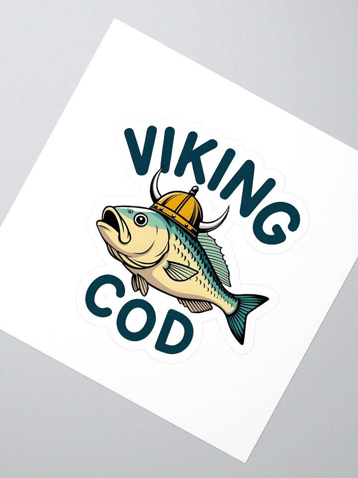 Viking Cod Kiss Cut Stickers product image (2)