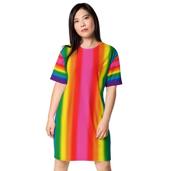 Hot Pink Rainbow Spectrum - T-Shirt Dress product image (1)