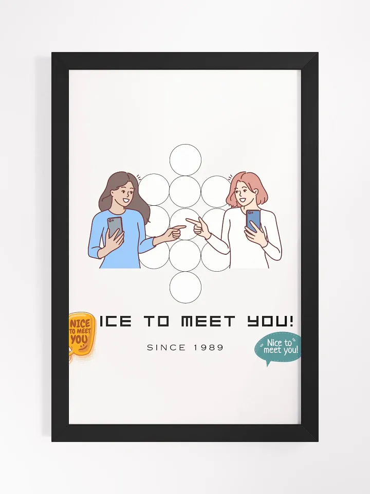 Ice To Meet You! Expression Framed High-Quality Matte Poster (in) product image (1)