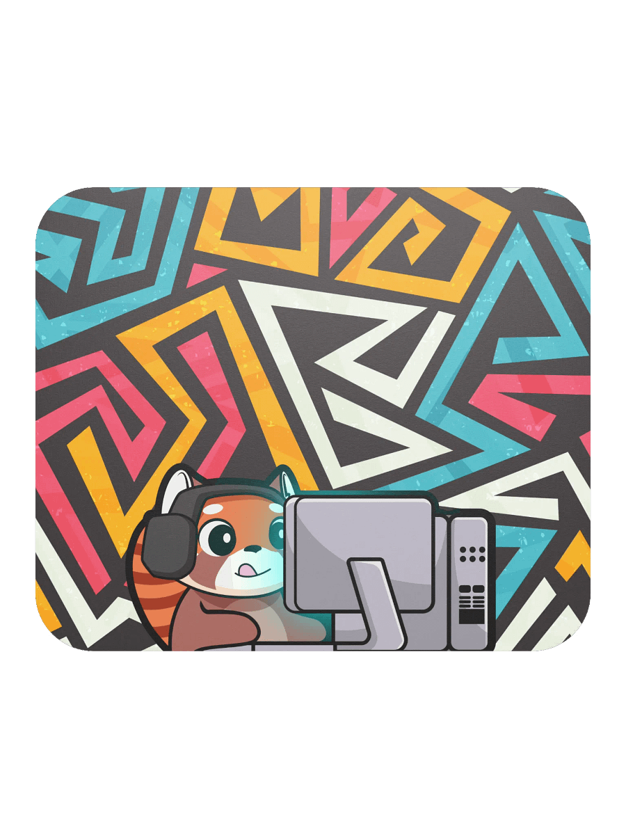 Gaming Bear Mouse Pad (Abstract) - 8.7" x 7.1" product image (1)