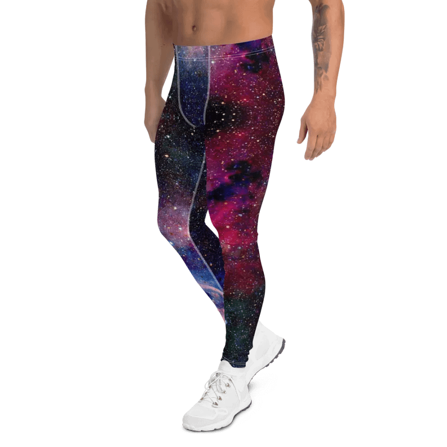Allover-Print Leggings für Herren, Galaxy product image (5)