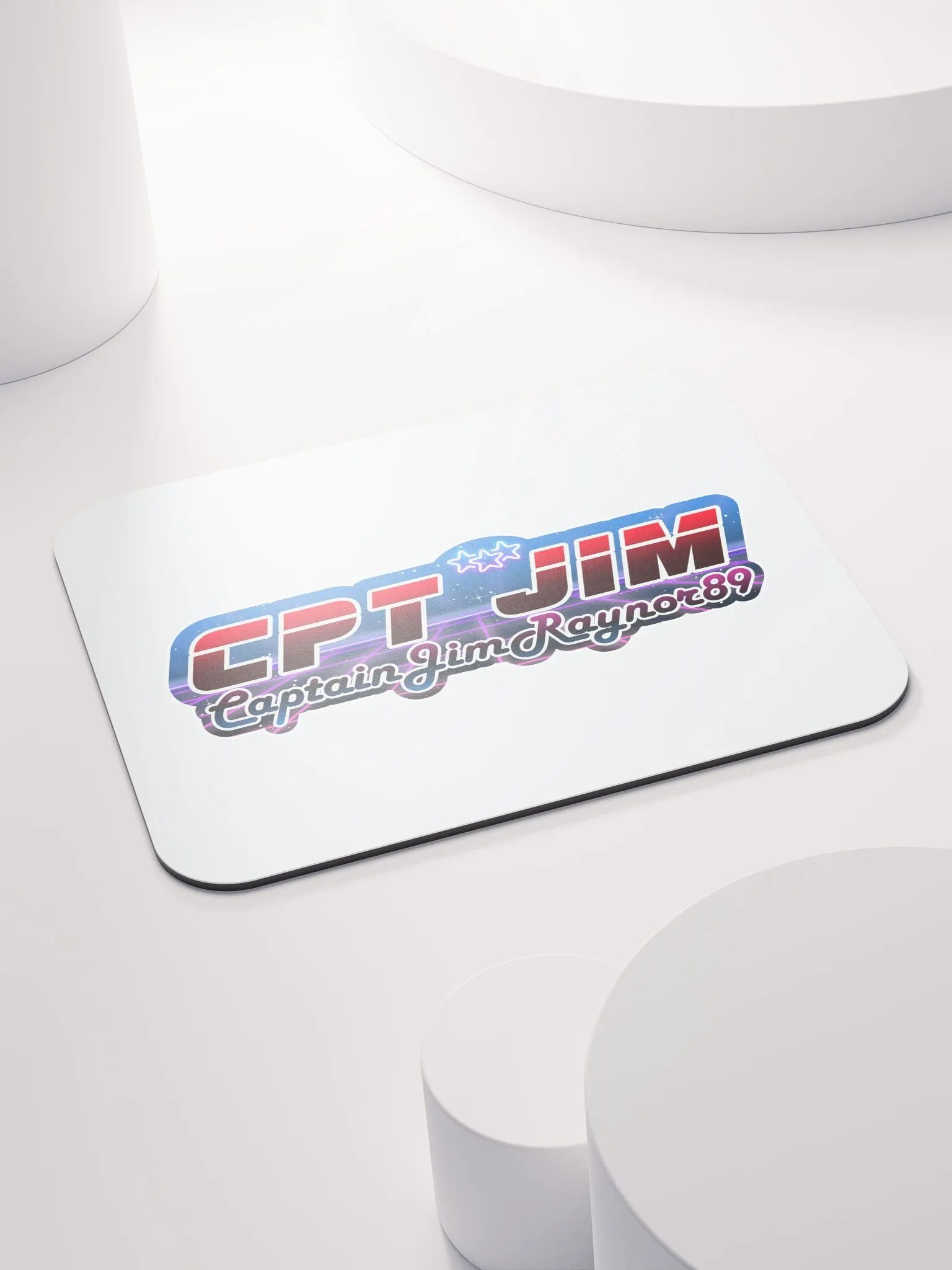 Retro Futuristic Captain Jim Mouse Pad product image (4)