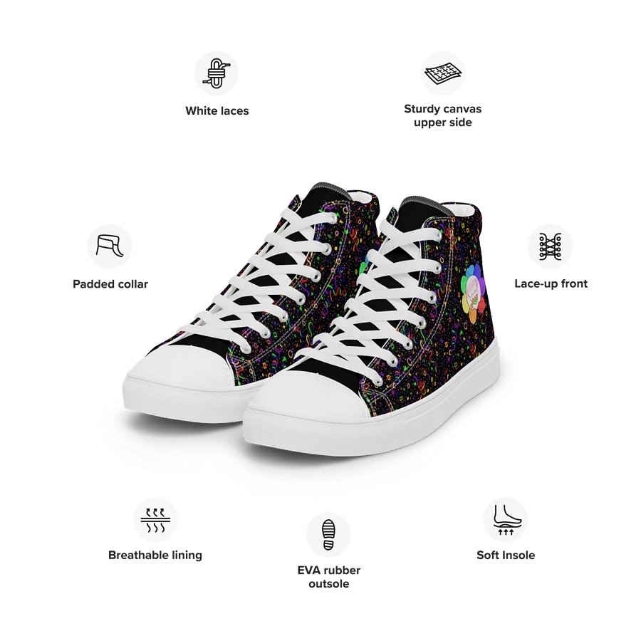 Black Arcade and White Flower Sneakers product image (18)