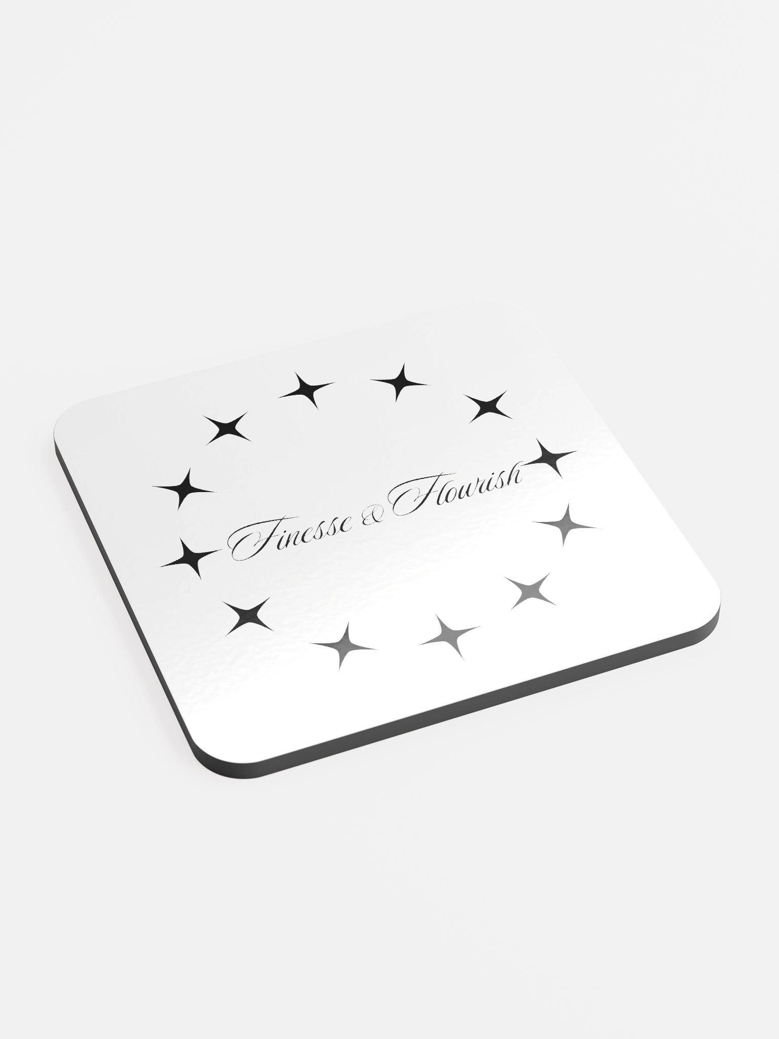 F&F Star Dial Glossed Cork Coaster product image (2)