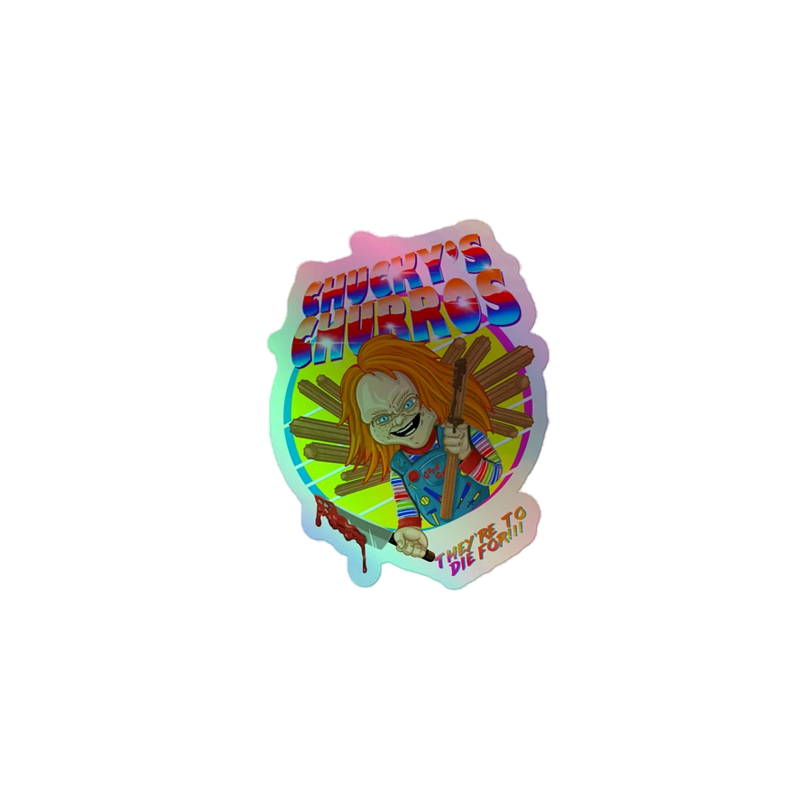 Chucky's Churros - They're To Die For Holofoil Sticker product image (1)