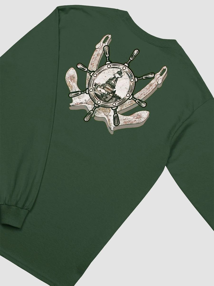 Twin anchor ship wheel & Tug CE Long Sleeve Tee product image (4)