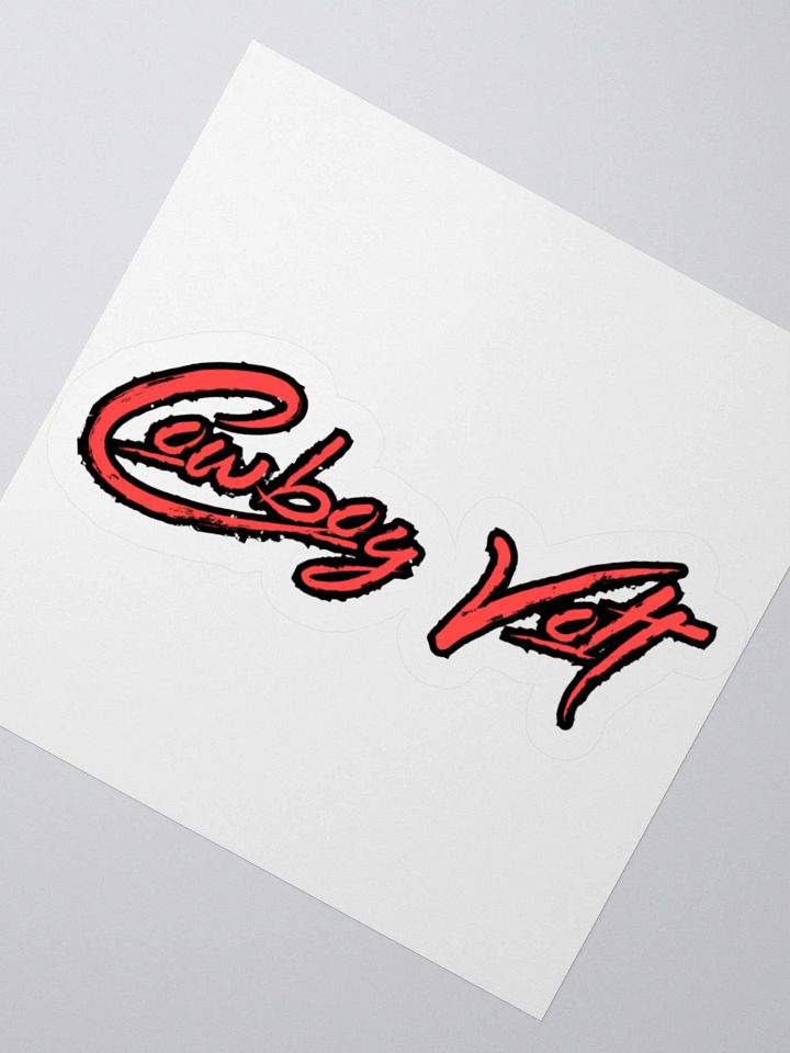 Cowboy Volt Kiss Cut Stickers product image (4)
