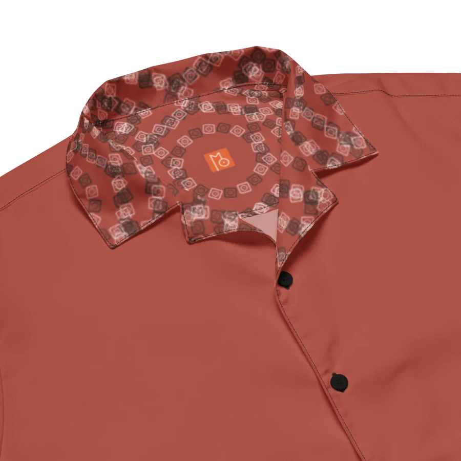 Optical Sun Icon / MO Hawaiian Shirt / Red product image (6)