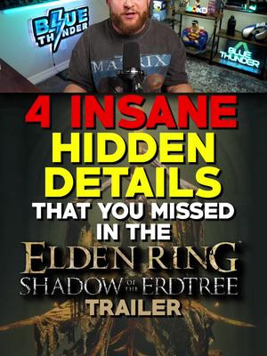 4 INSANE hidden details that you missed in the Elden Ring Shadow of the Erdtree trailer! #eldenring #eldenringshadowoftheerdtree #gaming #gamingontiktok 