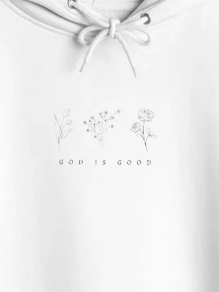"God Is Good" Floral Hoodie product image (5)