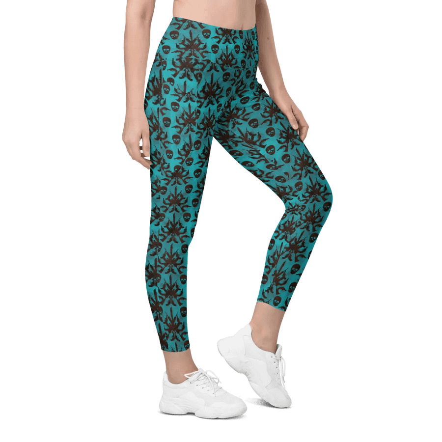 Gothic 2A High Waist Pocket Leggings - Teal product image (4)