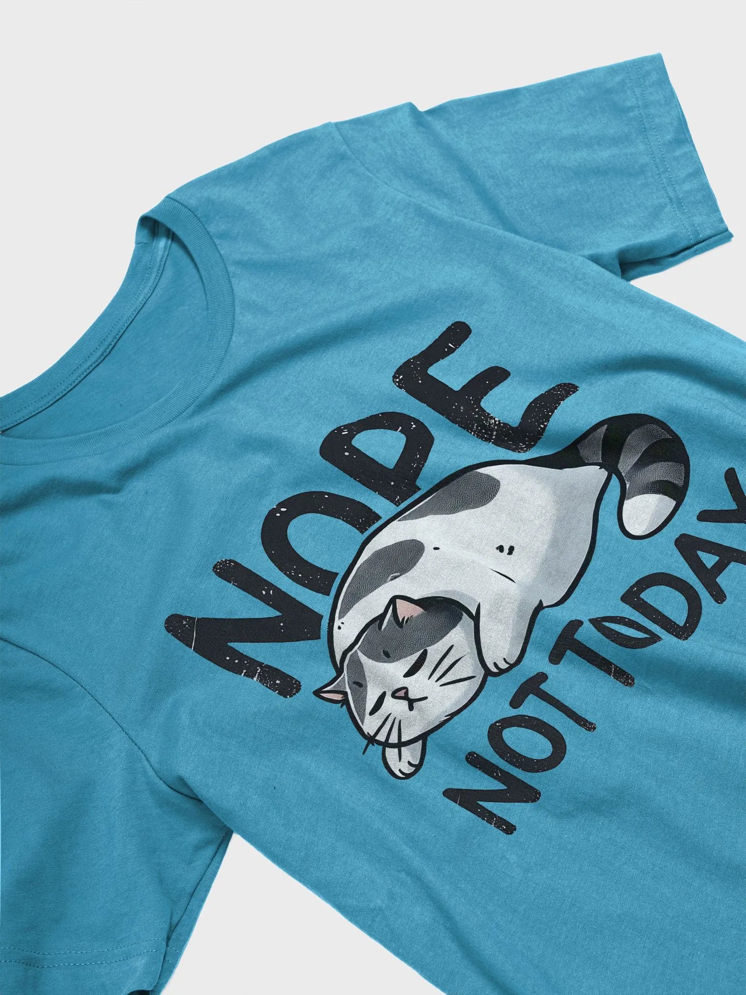 Nope, Not Today - Lazy Cat T-Shirt product image (4)