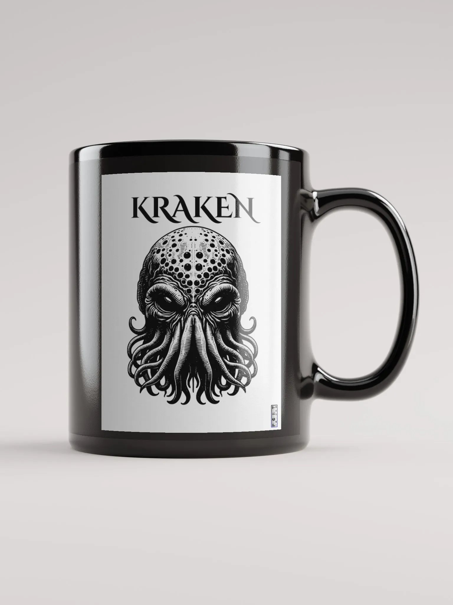 Mythical Kraken Black Glossy Mug product image (1)