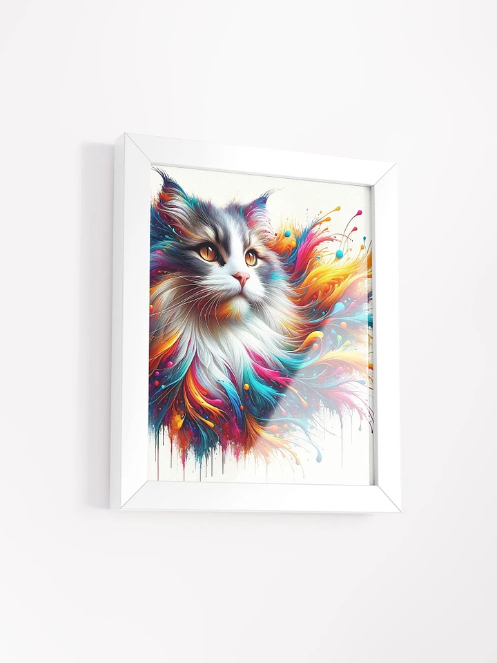 Framed High-Quality Matte Poster (in): Norwegian Forest Cat product image (50)