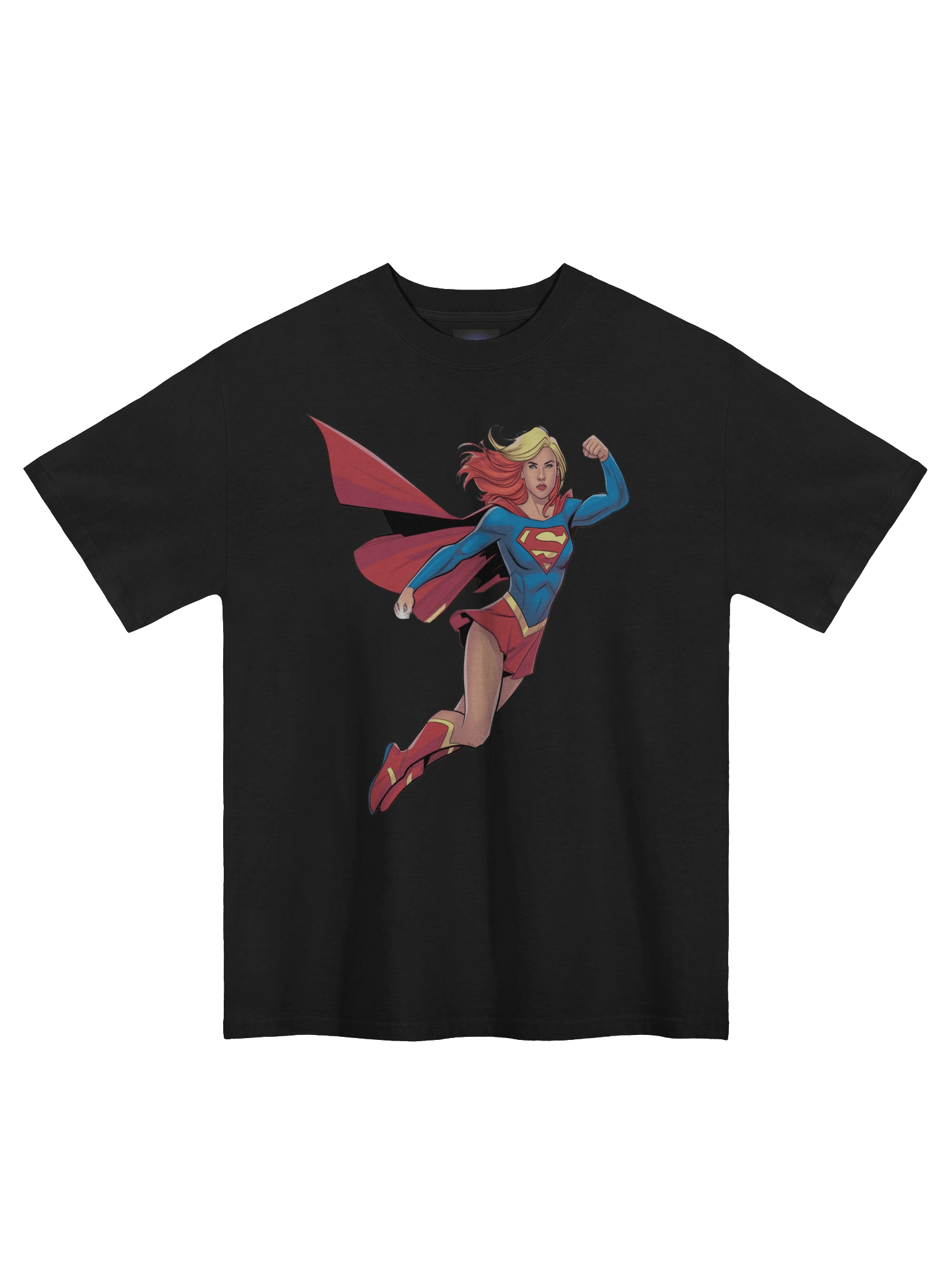 Supergirl Kryptonian Fist Oversized Faded T-Shirt product image (3)