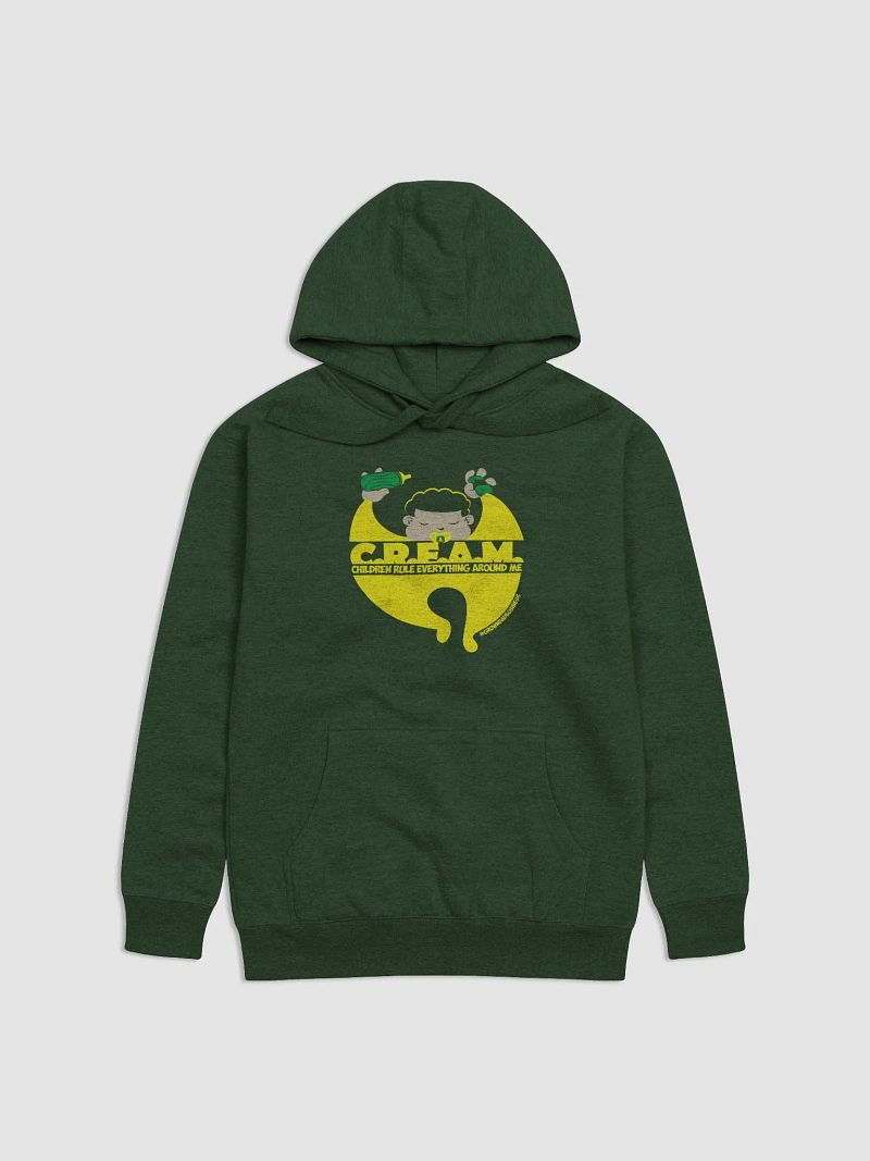 'C.R.E.A.M. Children Rule Everything Around Me' | WU-TANG parody HOODIE | +6 colors | light on dark