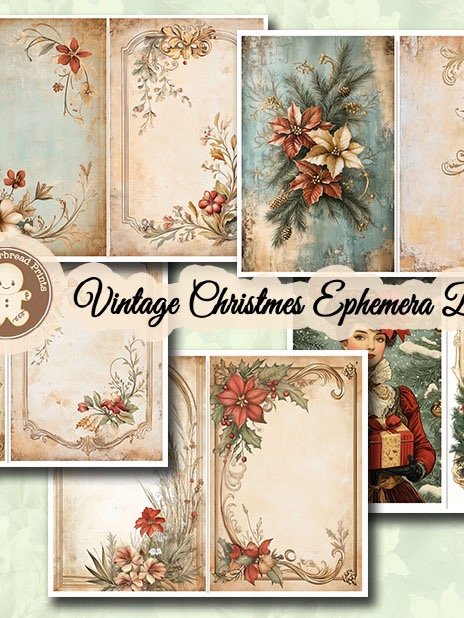 Vintage Christmas Ephemera Booklet - Digital Download product image (5)
