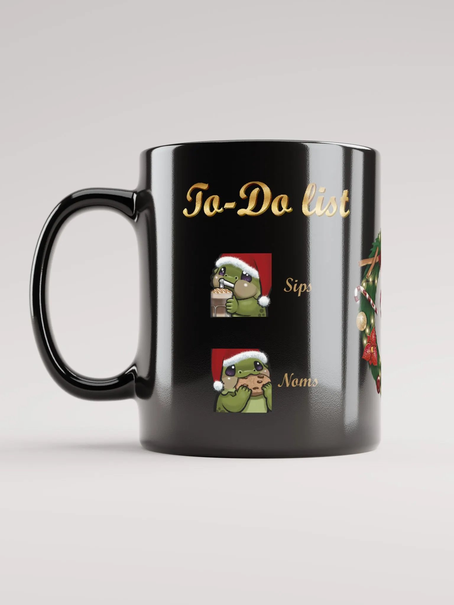 Lizzmas To-Do List Mug, black product image (2)