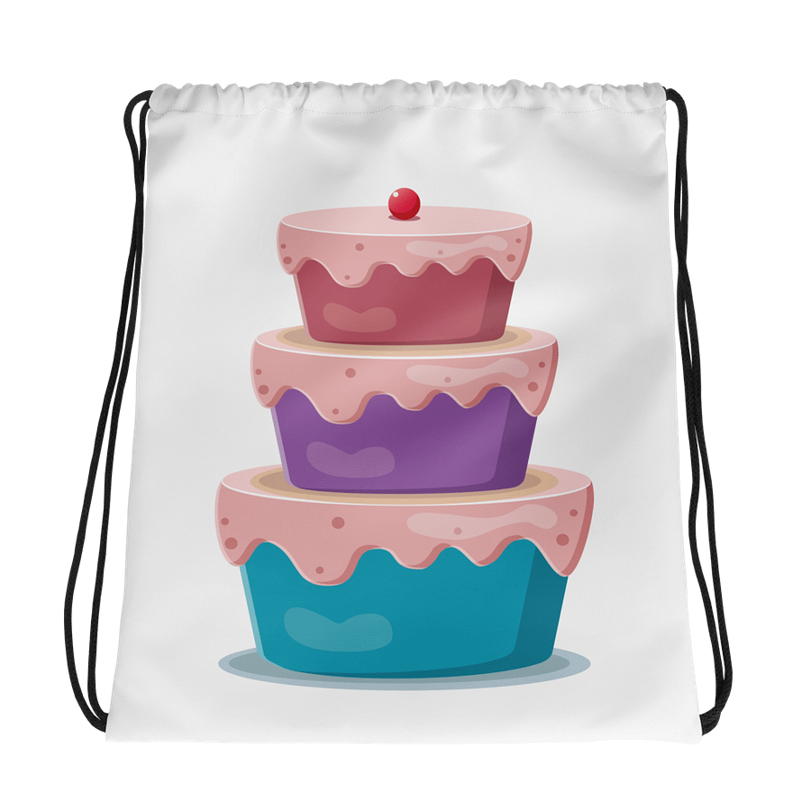 Cherry Cake Drawstring Bag product image (1)
